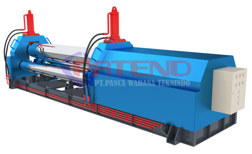 MESIN ROLL PLAT 12 MM L=2 Meter PENEKAN HYDRAULIC MESIN ROLL PLAT 12 MM L=2 Meter PENEKAN HYDRAULIC