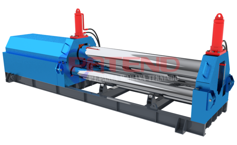 MESIN ROLL PLAT 12 MM L=2 Meter PENEKAN HYDRAULIC MESIN ROLL PLAT 12 MM L=2 Meter PENEKAN HYDRAULIC