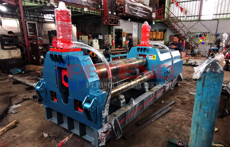 MESIN ROLL PLAT 20 MM L=2 Meter HYDRAULIC