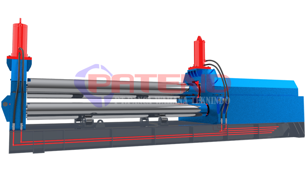 MESIN ROLL PLAT 18 MM L = 2,6 Meter HYDRAULIC