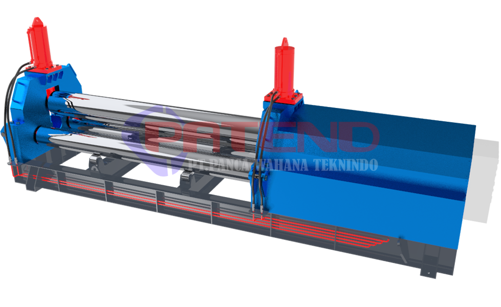 MESIN ROLL PLAT 18 MM L = 2,6 Meter HYDRAULIC